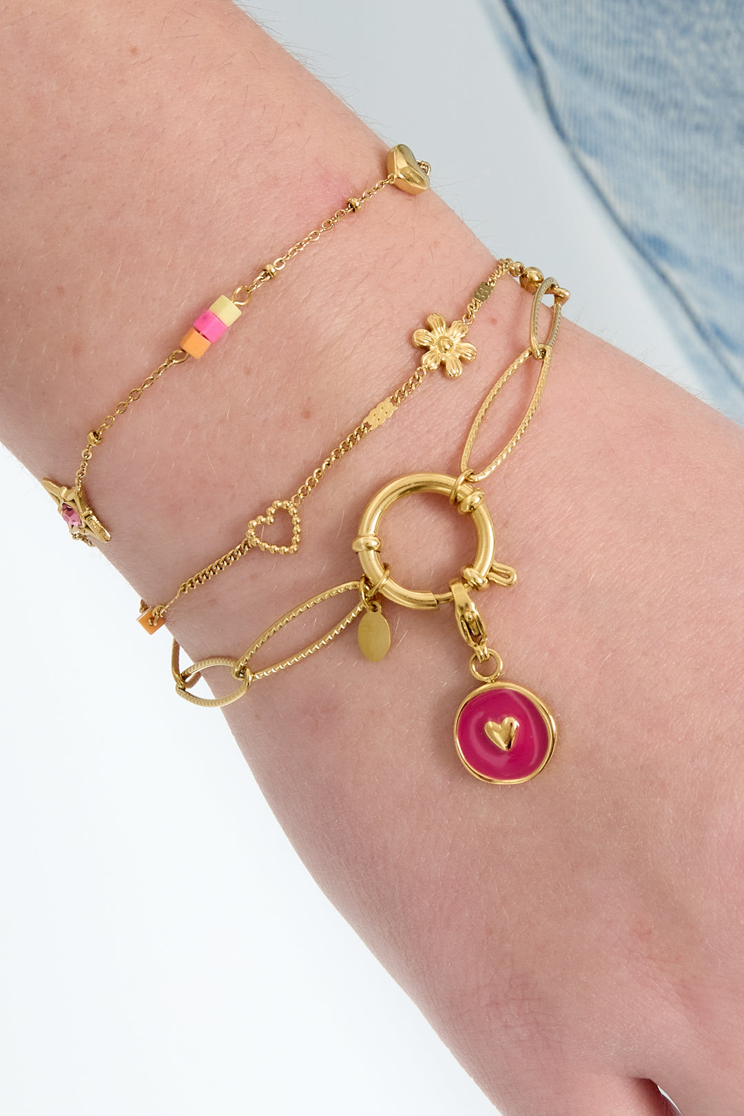 Stainless Steel Chain Bracelets Chain DIY Daily Simple Series Women's jewelry